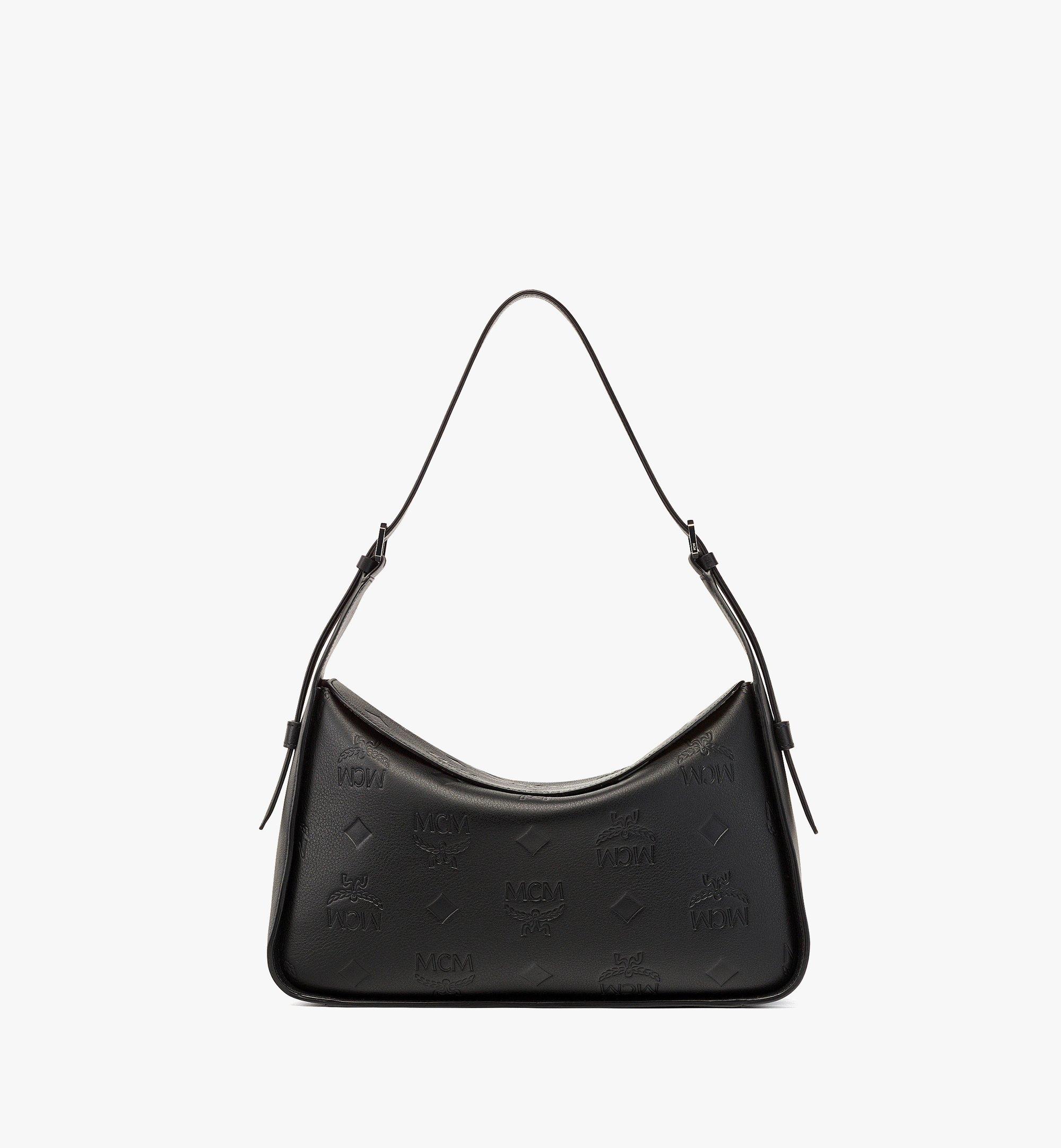 Mcm shoulder cheap bag black